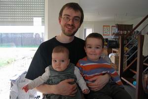 Stijn met Quinten en Karlijne