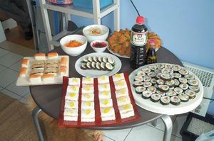 De sushi van Kristel