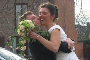 Kerkelijke trouw van David en Kristien