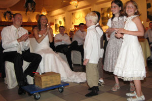 Feest van Caroline en Christophe