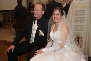 Kerkelijk huwelijk van Veerle en Roel